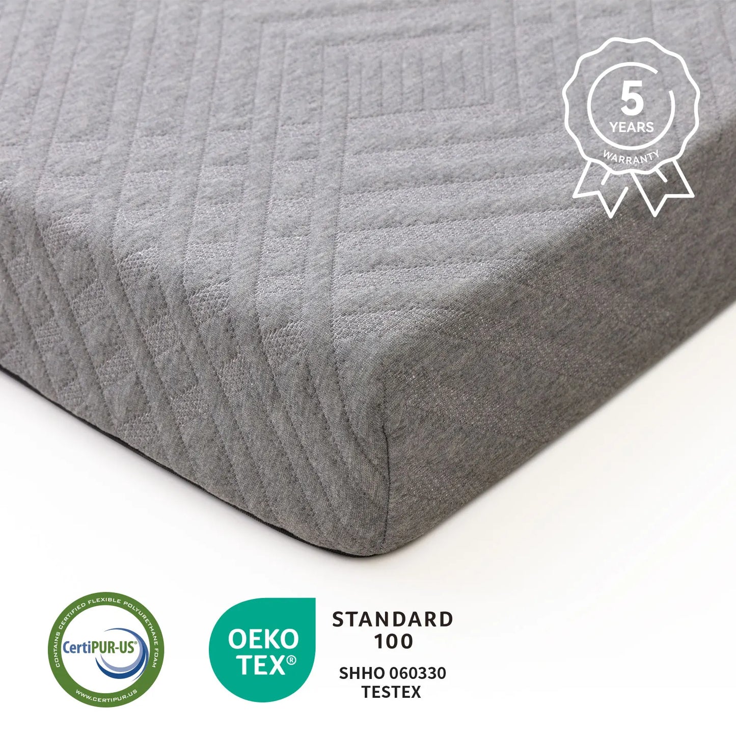 Hcore Folding Mattress, 4 Inch Foldable Memory Foam Mattress with Bag, Portable Mattress Topper for Floor, Camping, Guest