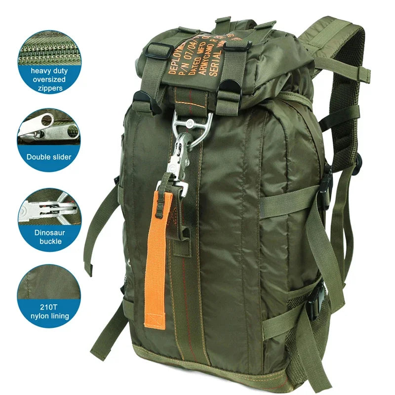 Waterproof Hiking Backpack . Lightweight Travel & Trekking Daypack