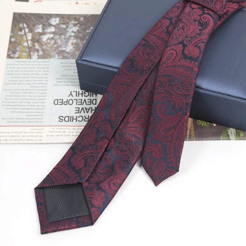 Luxury Men’s Burgundy Tie Set with Pocket Square, Bow Tie & Cufflinks | Wedding & Business Gift Set