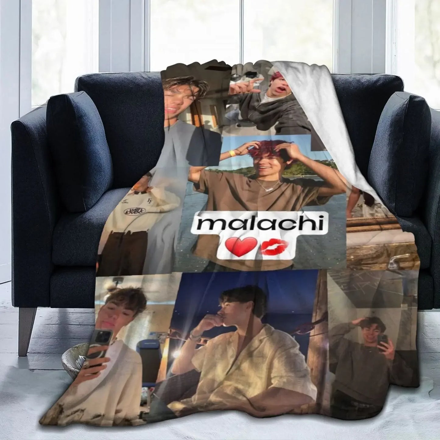 Love Malachi Barton Ultra-Soft Flannel Blanket For Sofa,Bedspread,Handsome Man Lightweight Throw Blanket,Gifts for Girls,Friends