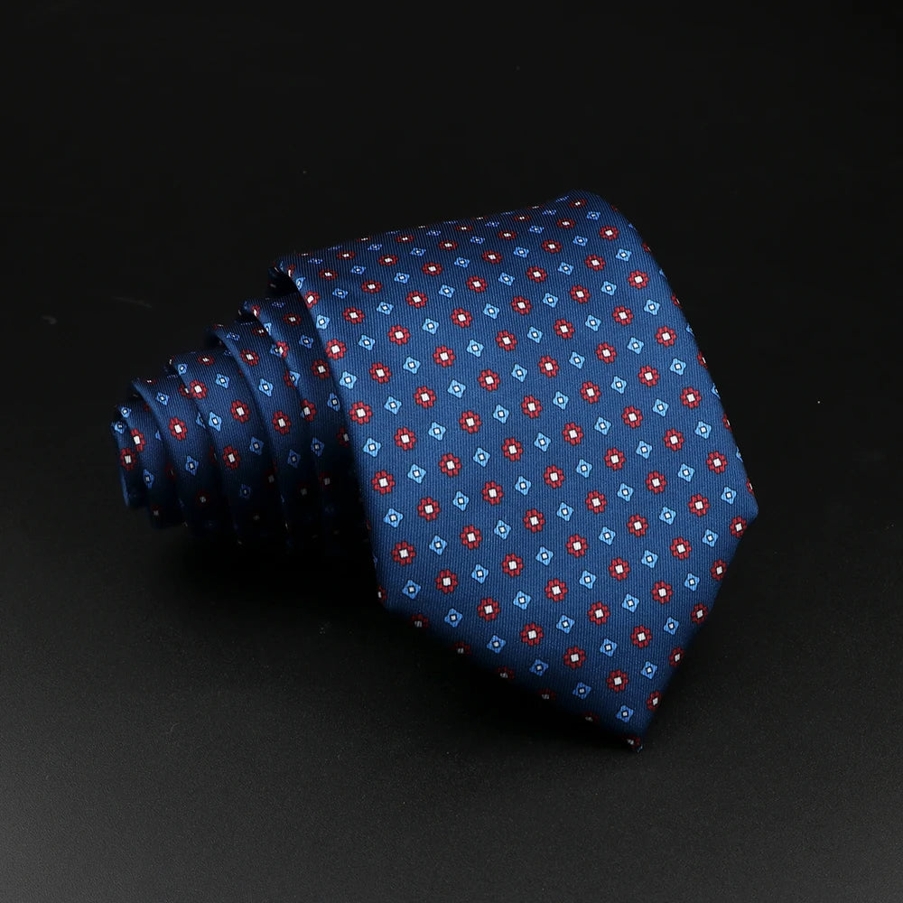 51 Styles Men's Silk Ties Jacquard Striped Plaid Floral Necktie Accessories Daily Wear Shirt Suit Cravat Wedding Party Gift