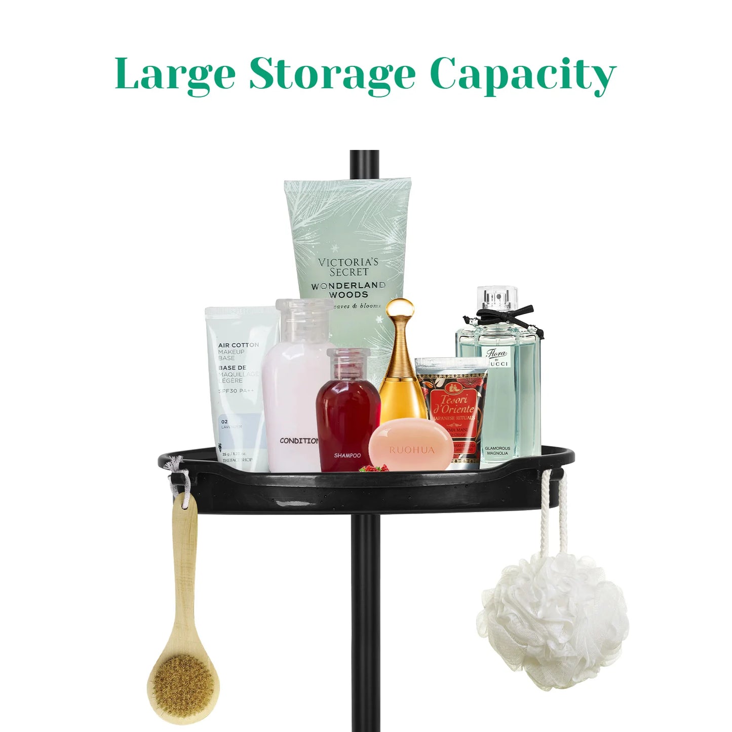 4-Layer Telescopic Corner Storage Rack Bathroom Shampoo and Shower Gel Storage Rack for Bathroom Shower Organizer