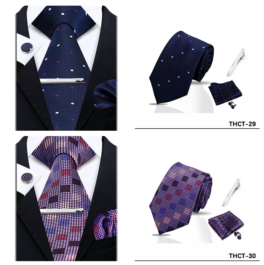 Men’s Luxury Paisley Silk Necktie.Elegant BusinessWedding & Formal Dress Tie for Men