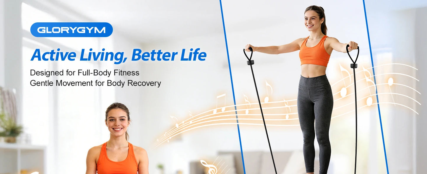 Magnetic Vibration Plate Exercise Machine. 120-Level Full Body Fitness Platform with Resistance Bands
