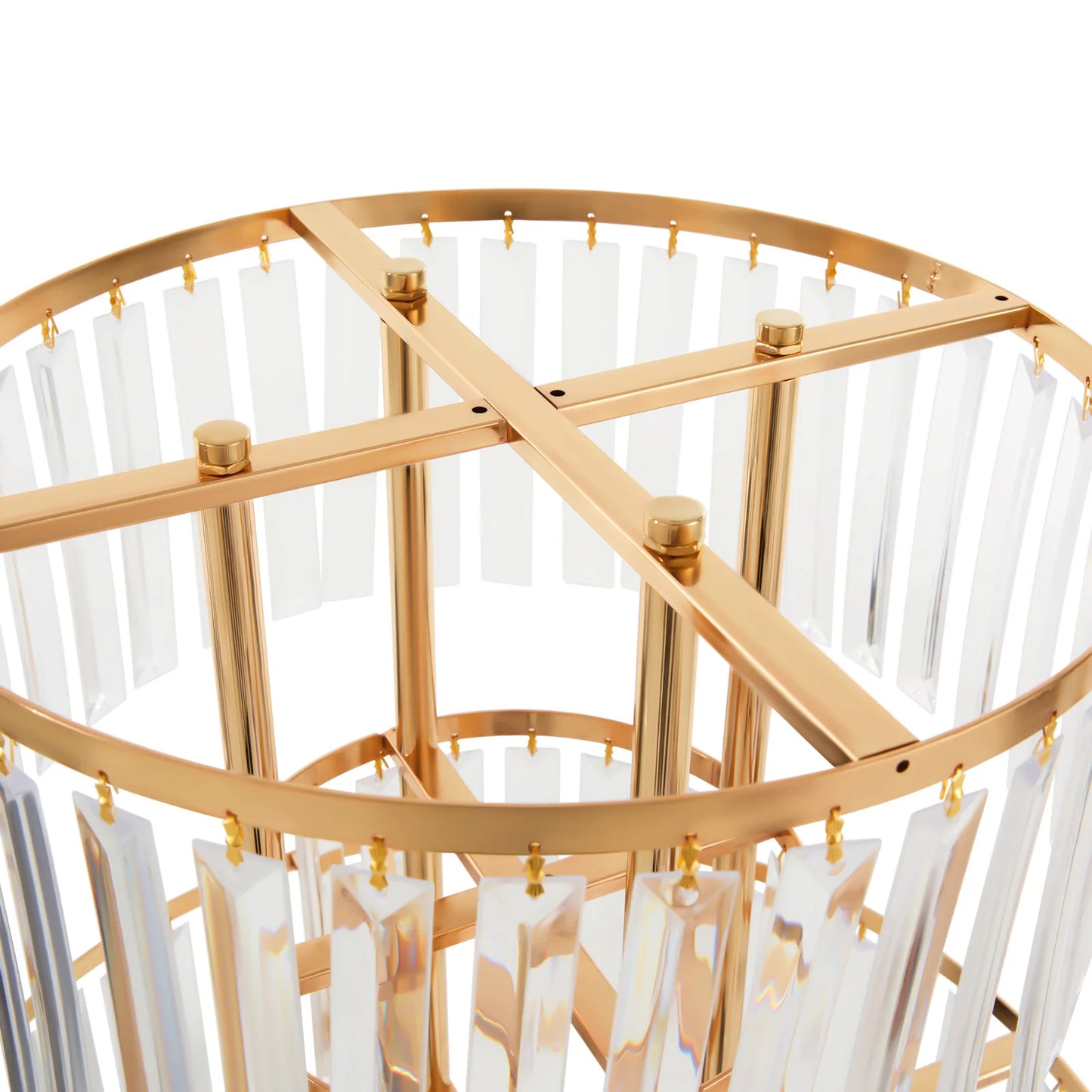 5 Tiers Acrylic Flower Stand Wedding Centerpiece Display Flower Holder Free Standing Decor for Parties, Banquets & Events