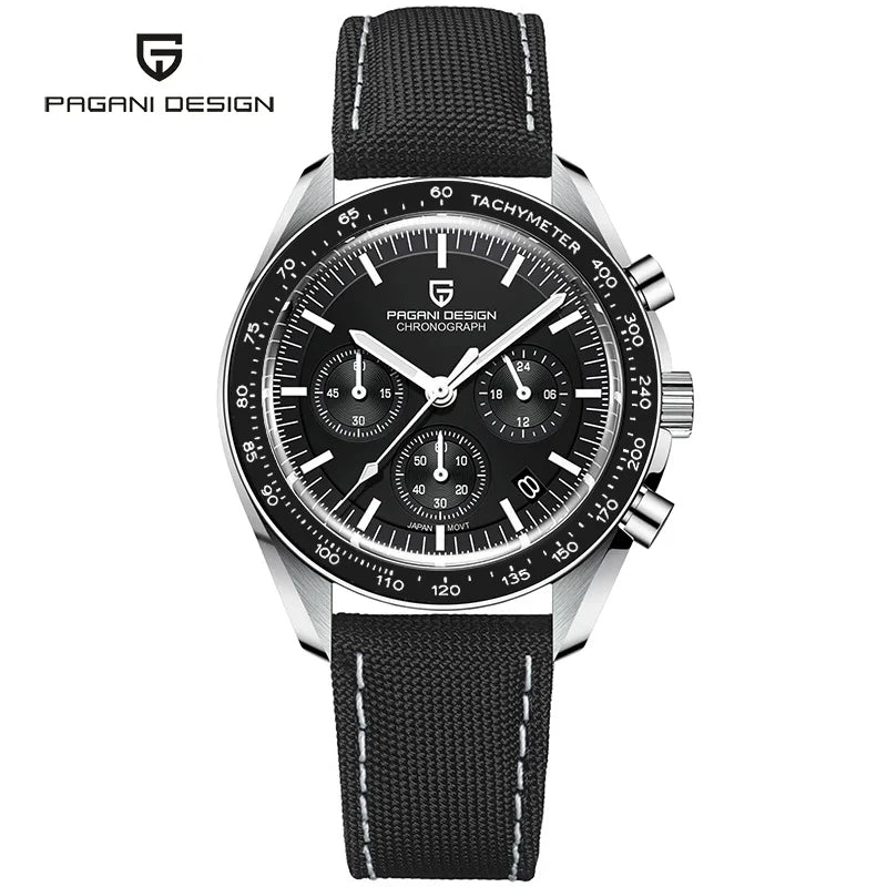 Men’s PAGANI DESIGN Watch – Stainless Steel Bracelet & Classic Round Dial
