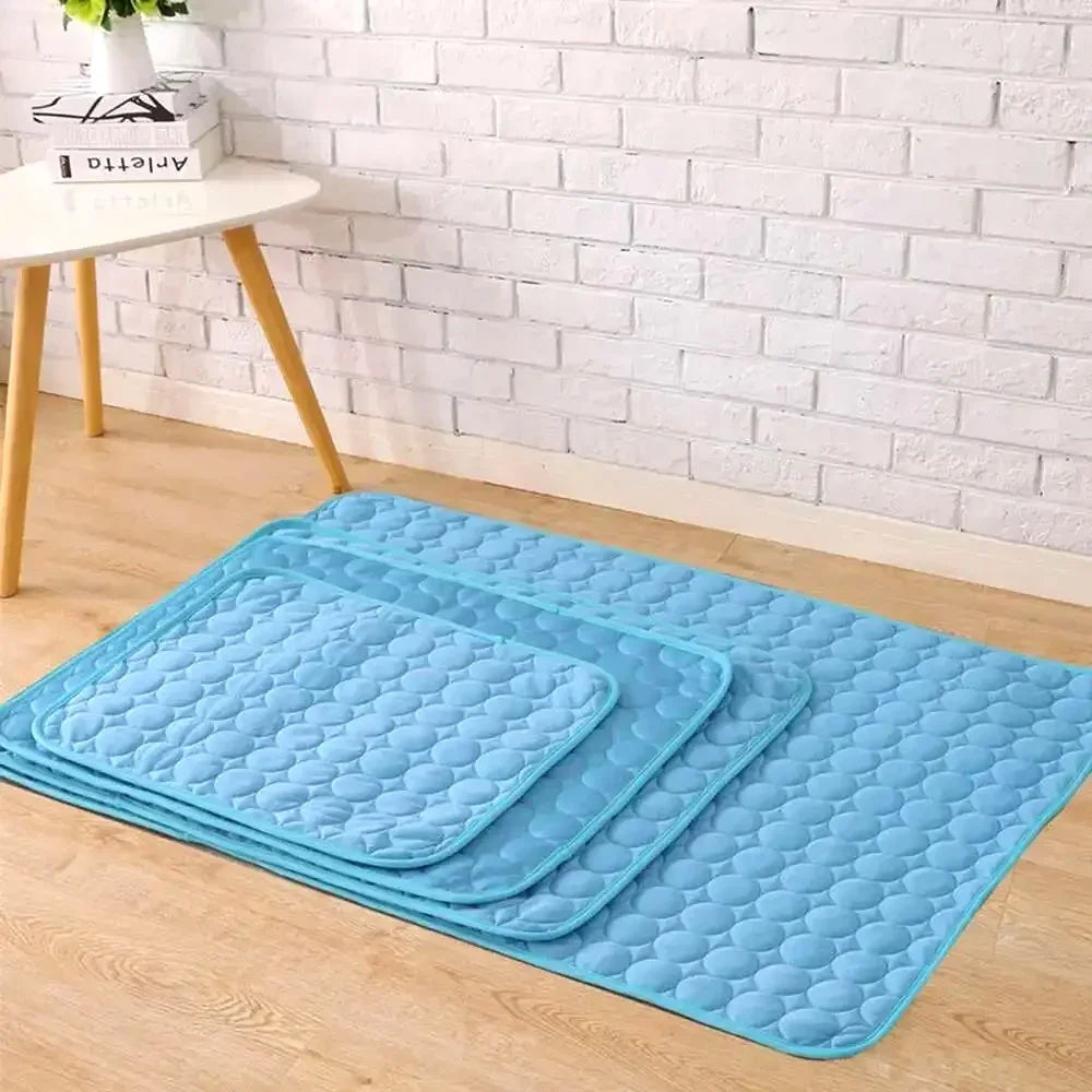 Ice Silk Cooling Dog & Cat Mat | Breathable Summer Cooling Pad for Pets