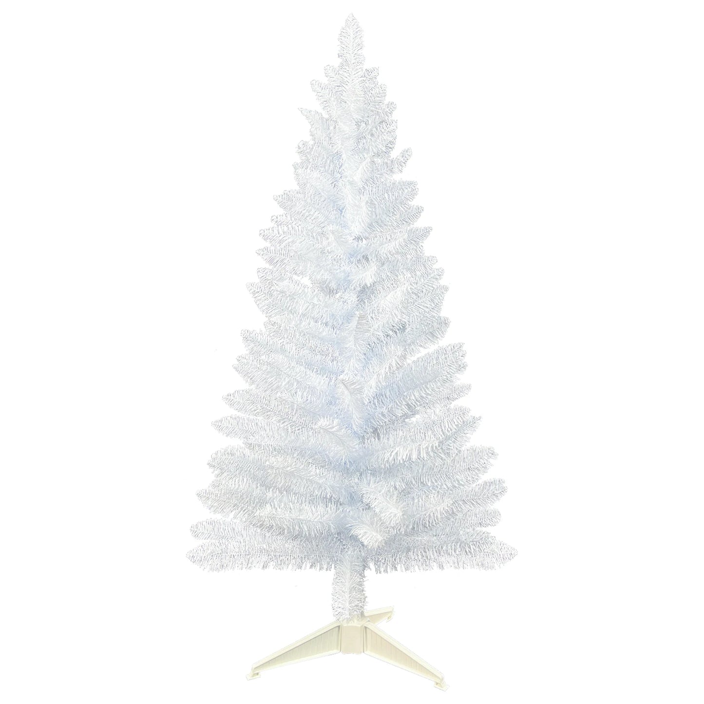 6FT Pre-Lit White Pencil Christmas Tree .Slim Space-Saving Holiday Décor with Warm Lights