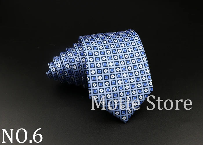 51 Styles Men's Silk Ties Jacquard Striped Plaid Floral Necktie Accessories Daily Wear Shirt Suit Cravat Wedding Party Gift