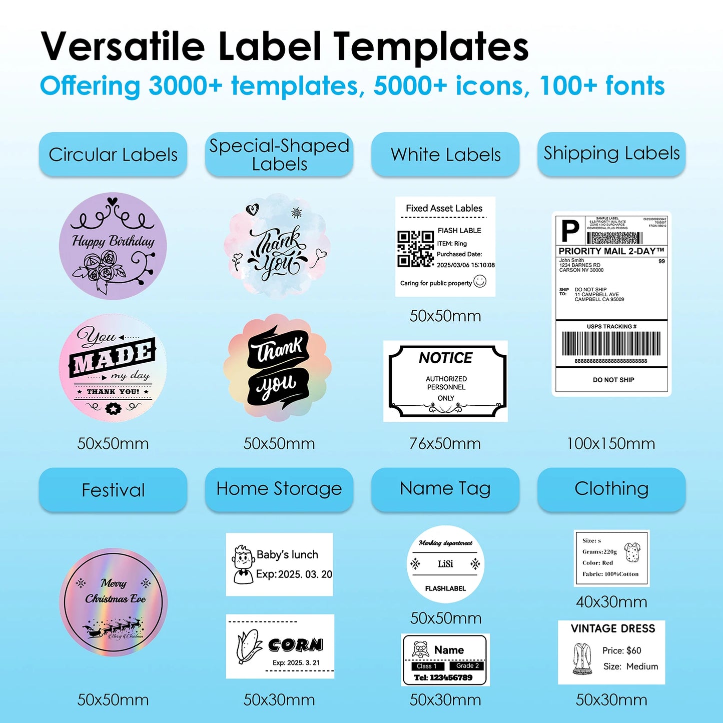 4x6 Wireless Thermal Shipping Label Printer for Small Business & Home Office