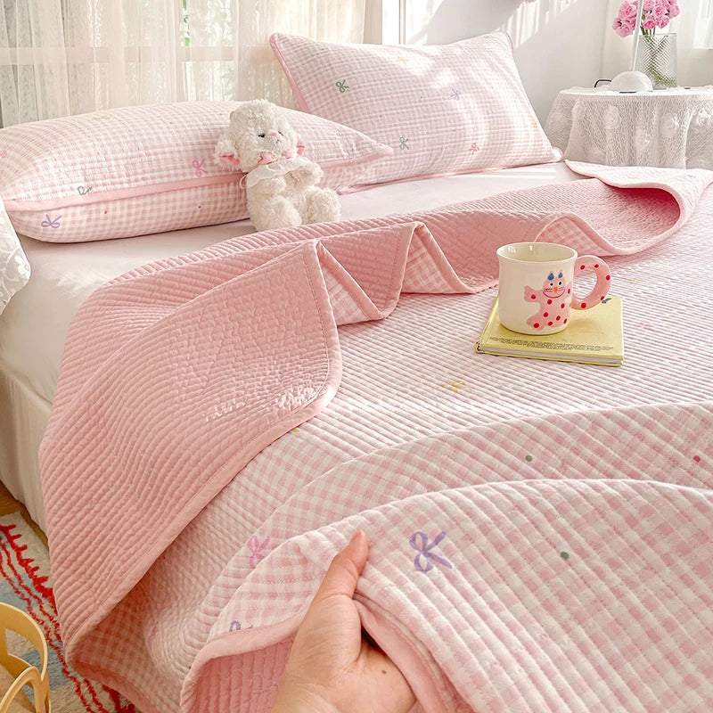 100% Cotton Thickened Bedspread & Cover Set