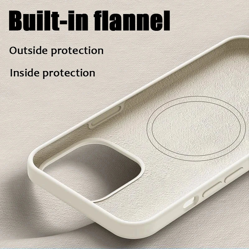 MagSafe Liquid Silicone iPhone Case . Soft Touch Magnetic Protective Cover