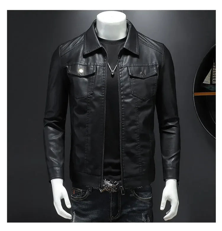 Men’s Premium Leather Motorcycle Jacket