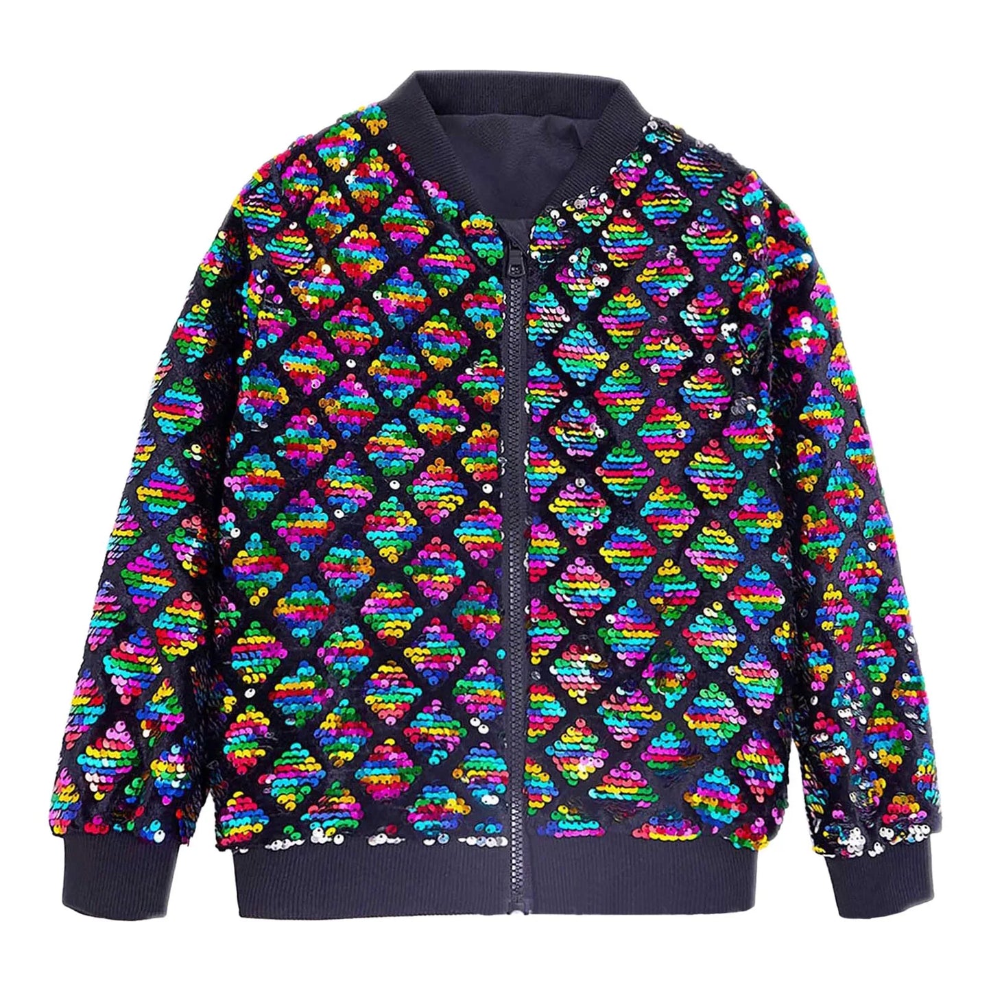 Men’s Luxury Sequin Bomber Jacket