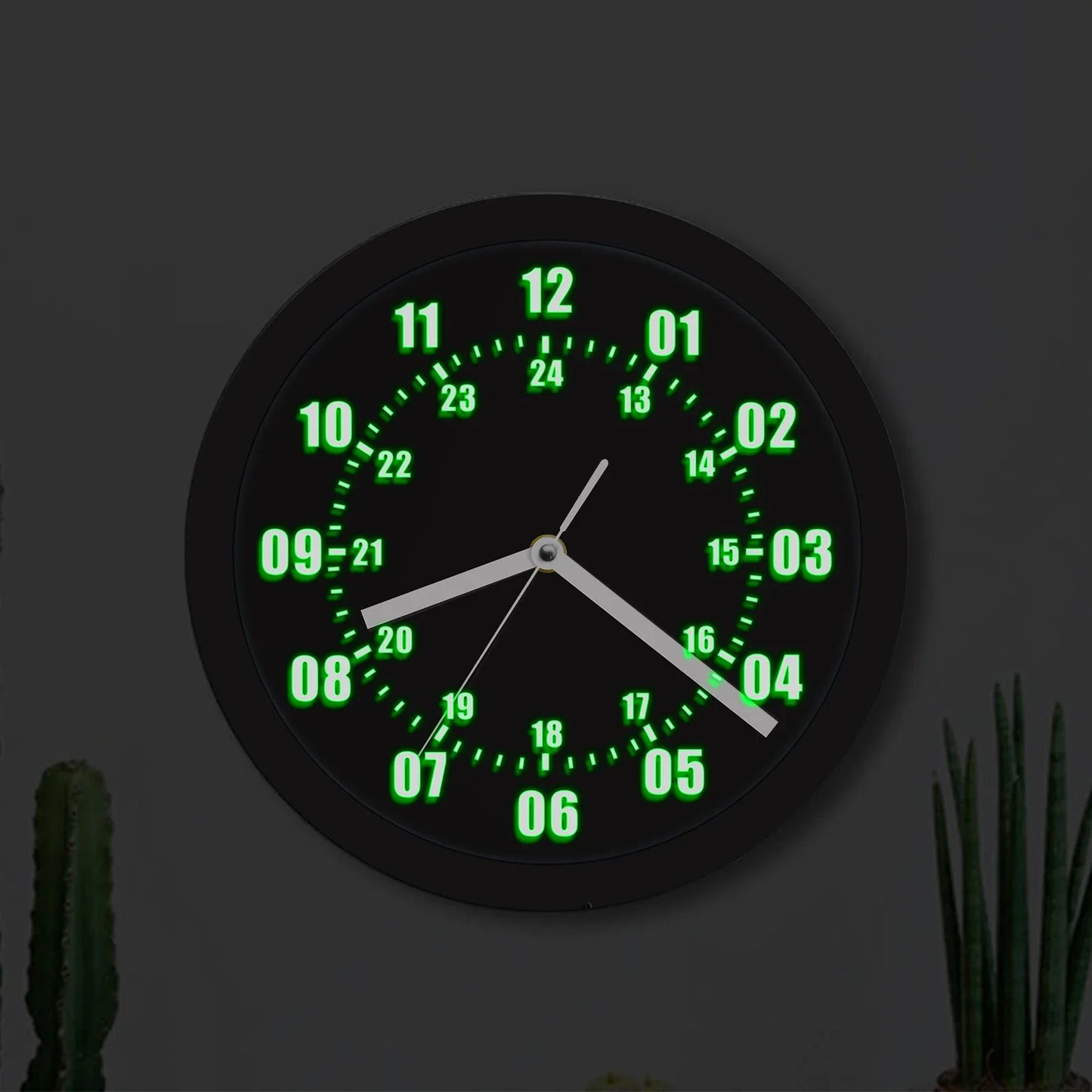 LED Indoor & Outdoor Luminous Wall Clock with Remote Control
