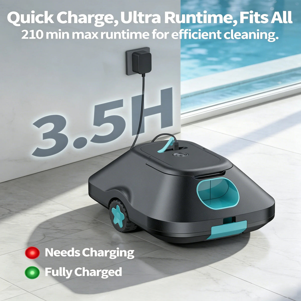 C2 Cordless Robotic Pool Cleaner | Automatic Pool Vacuum