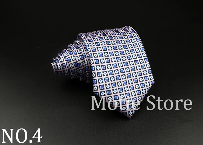 51 Styles Men's Silk Ties Jacquard Striped Plaid Floral Necktie Accessories Daily Wear Shirt Suit Cravat Wedding Party Gift