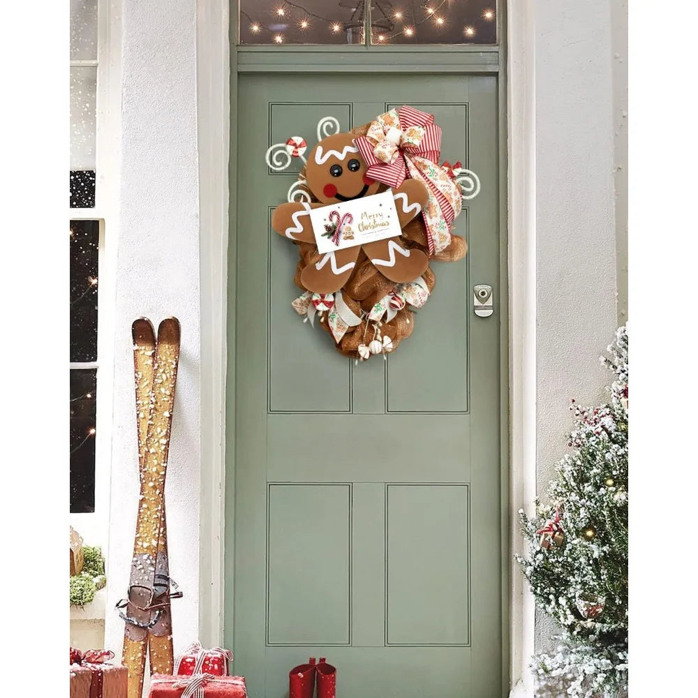 Christmas Wreath Attachments Gingerbread Wreath Decorations Gingerbread Man Head Hands Legs Wreath Embellishment Kit Holiday Ou