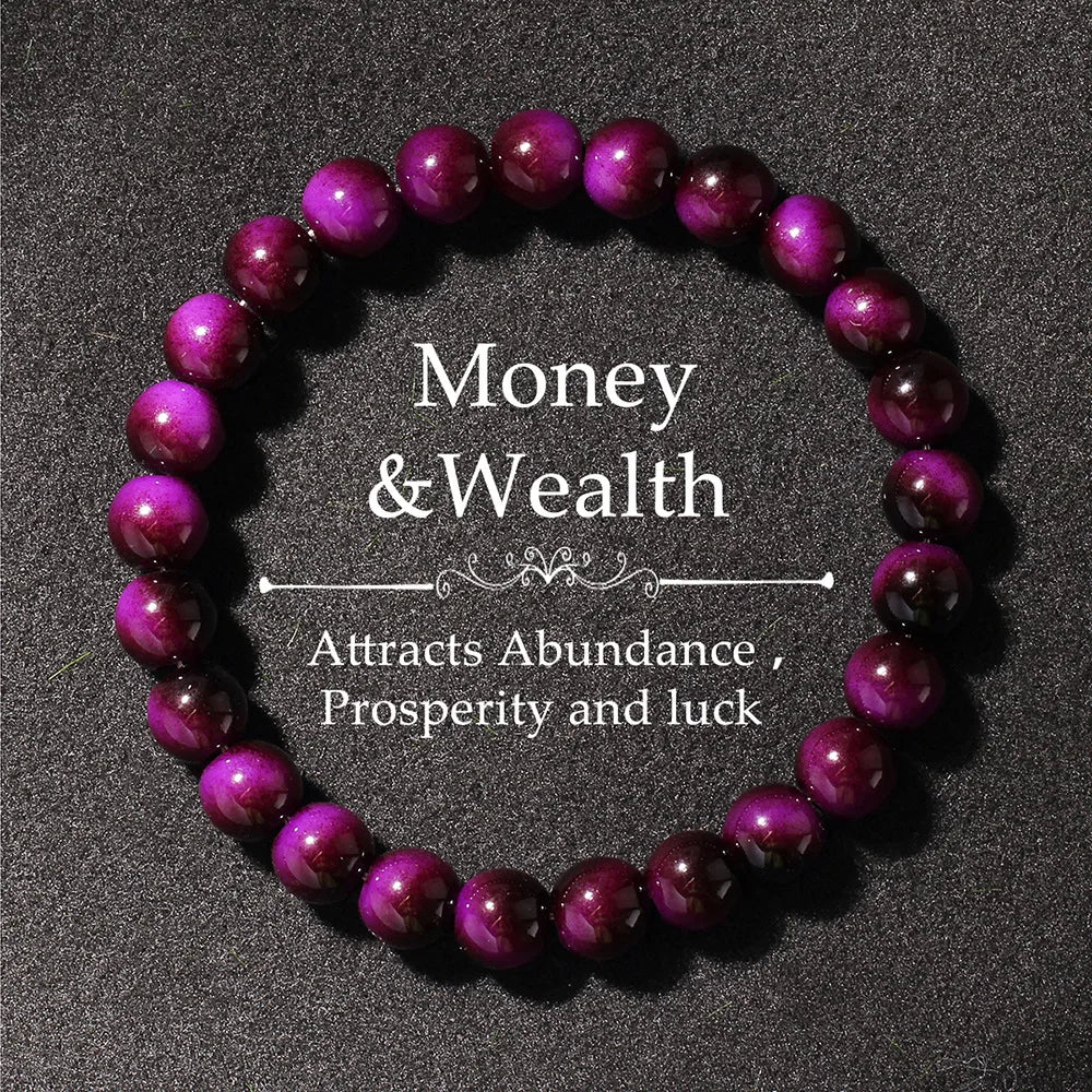 Multicolor Tiger’s Eye Style Beaded Bracelet