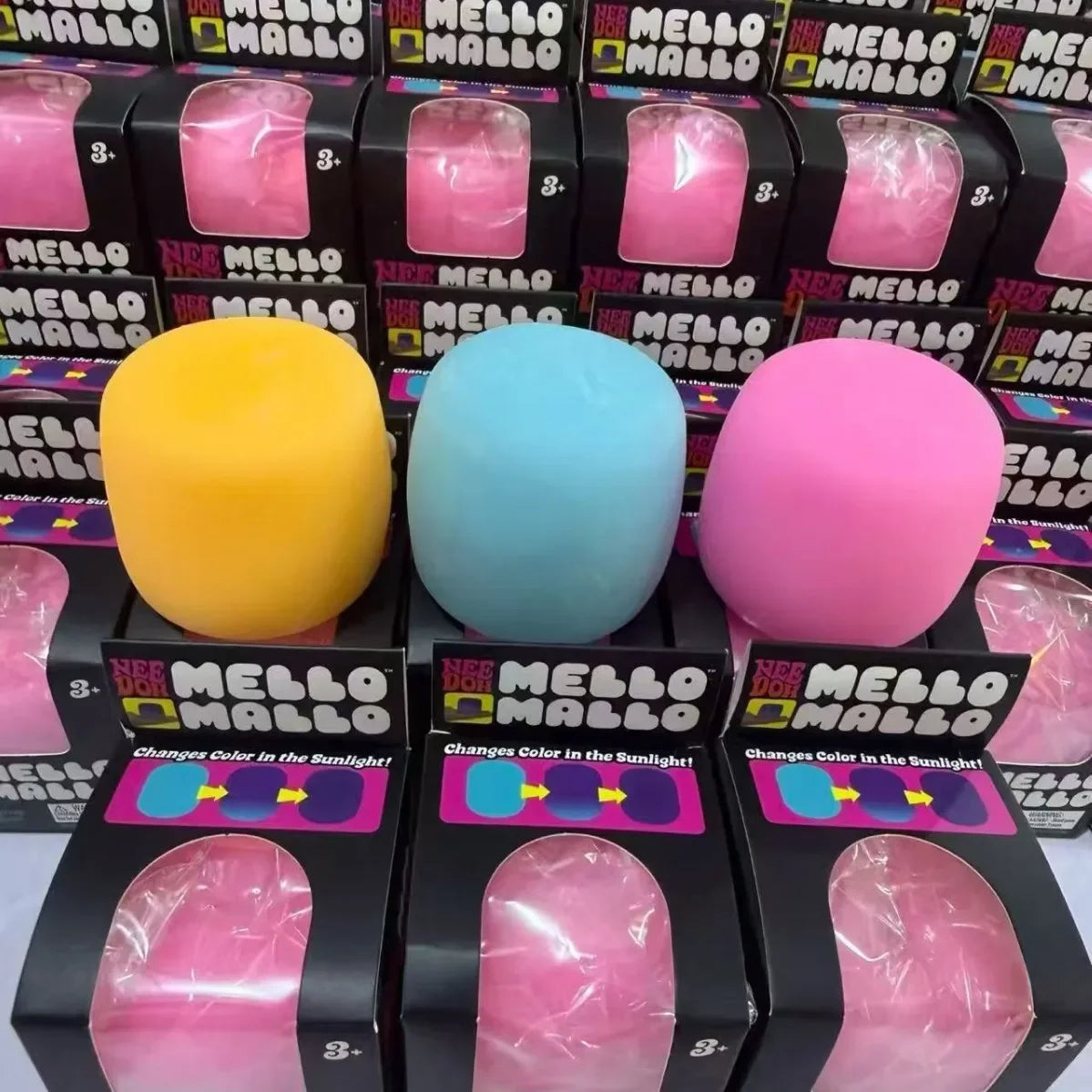 1–3 Piece Color-Changing Squishy Marshmallow Stress Ball.  Soft Sensory Fidget Toy for Kids & Adults