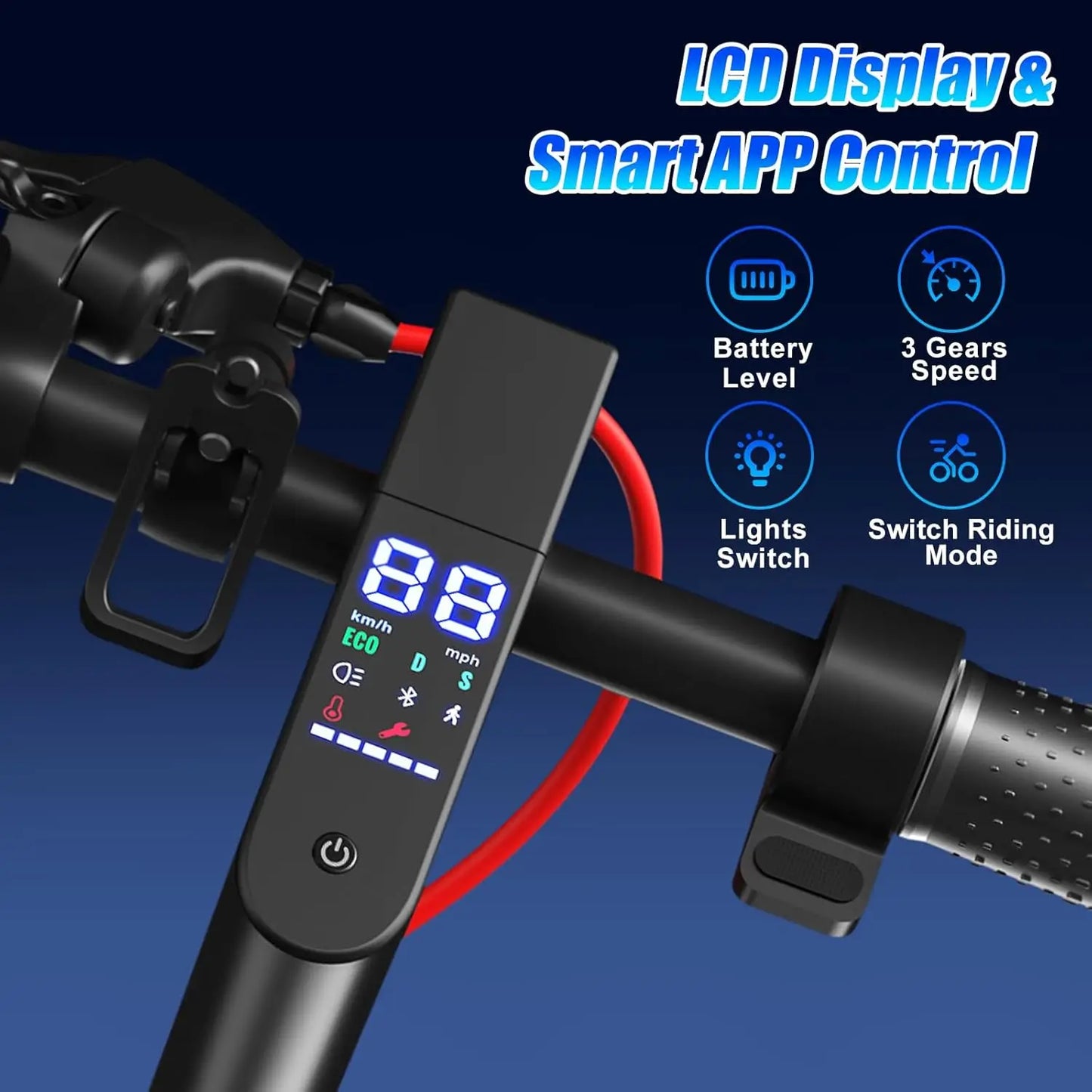 350W Folding Electric Scooter for Adults. Portable Commuter E-Scooter with 36V Battery & 8.5” Solid Tire