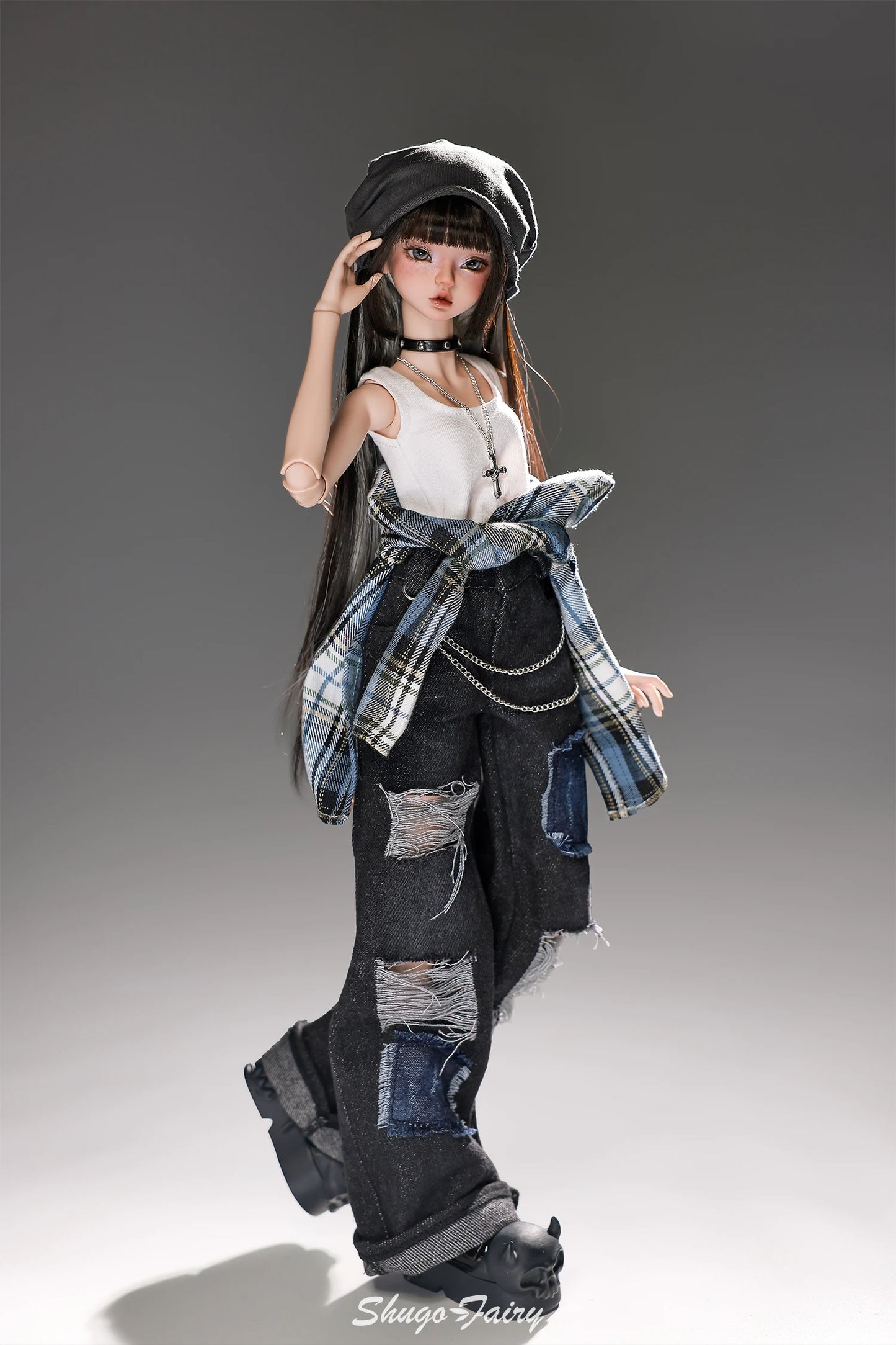 Lena F Bjd Doll 1/4 Bariy Body Lazy Pure Modern Street Daily Outfit Toys Korean Cool Music Producer Resin Shugafairy Full Set