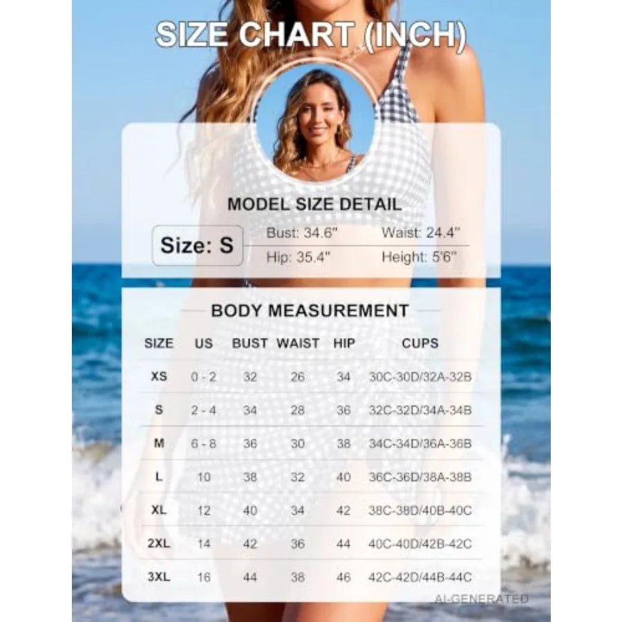 Women’s Solid Halter One-Piece Swimsuit.  Backless Push-Up Swimwear
