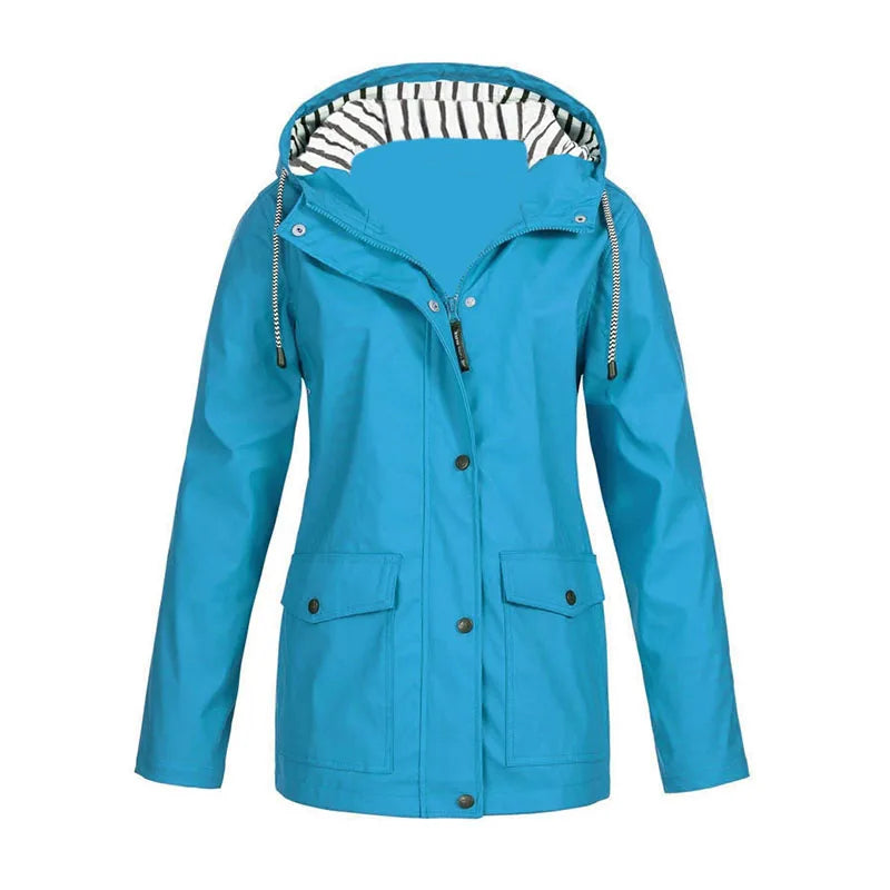 Winter Fleece Hooded Jacket Women Outdoor Mountaineering Coat