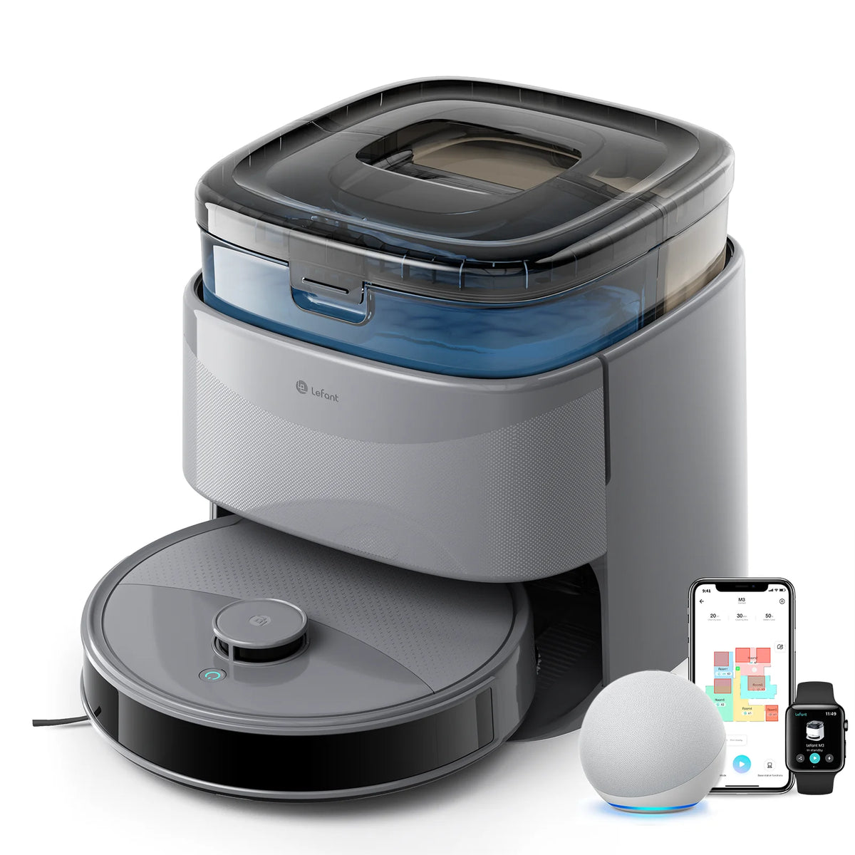 Lefant M3 Max Robot Vacuum & Mop | Smart Cleaning Station