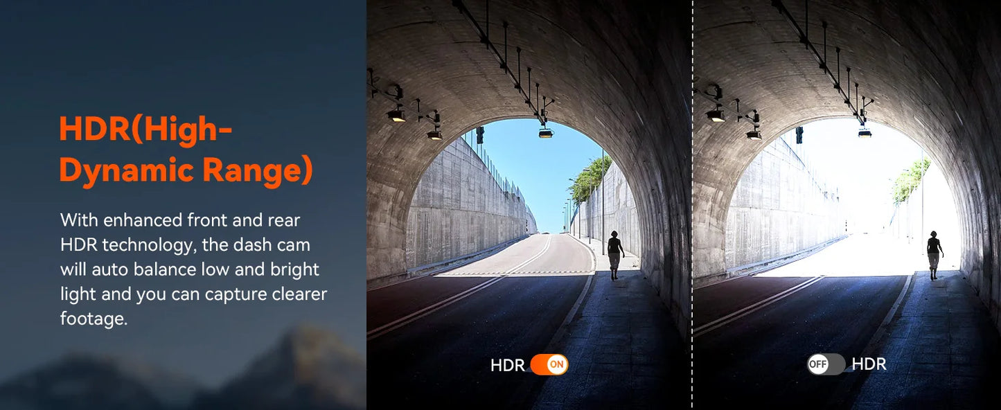 Vantrue S1pro Dashcam 2.7K Front and Rear 5G WiFi 60FPS Hidden Dash Camera HDR Night Vision STARVIS 2 GPS Voice Control