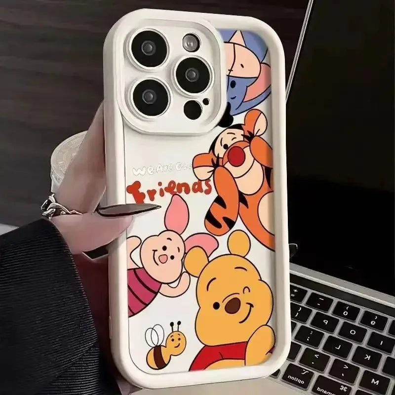 Cute Cartoon Bear Protective Phone Case for iPhone