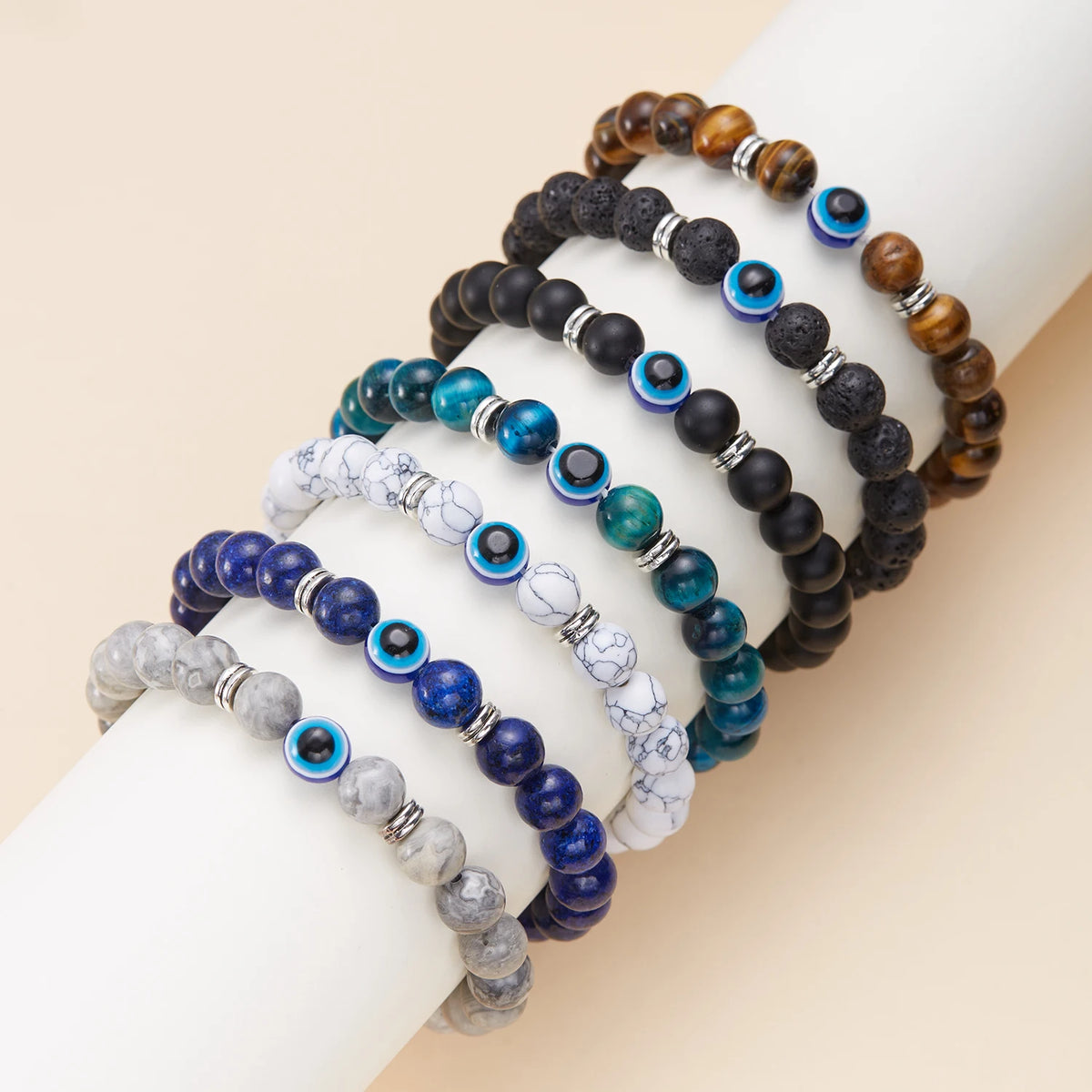 Evil Eye Beaded Bracelet  Multicolor Options