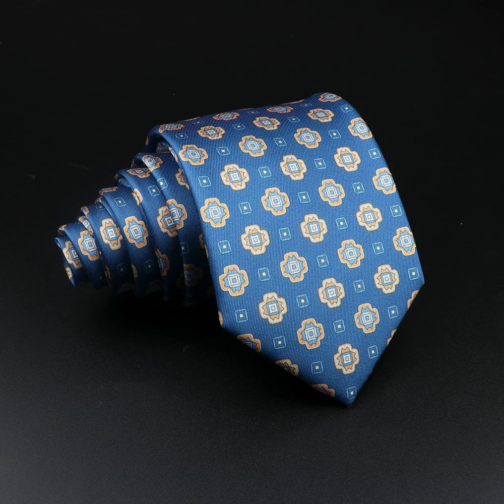 51 Styles Men's Silk Ties Jacquard Striped Plaid Floral Necktie Accessories Daily Wear Shirt Suit Cravat Wedding Party Gift