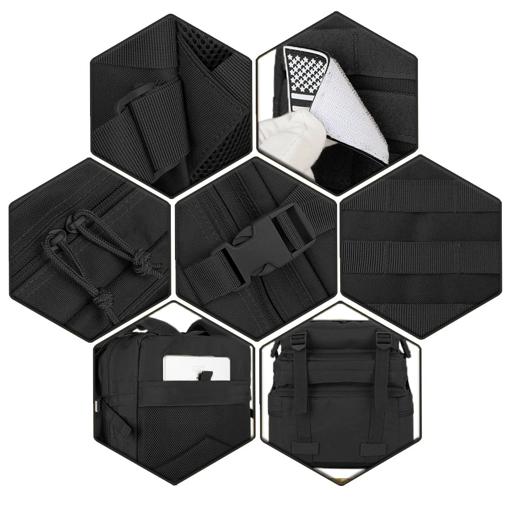 45L Tactical Hiking Backpack – Large Capacity 3-Day Outdoor Adventure Pack