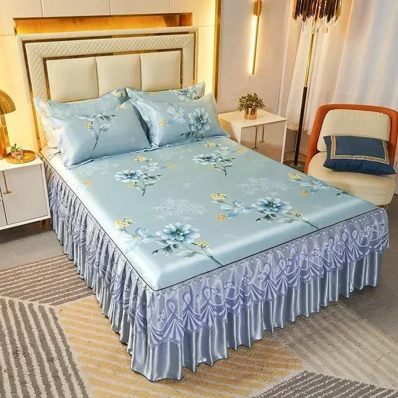 3-Piece Elegant Patterned Bedspread Set