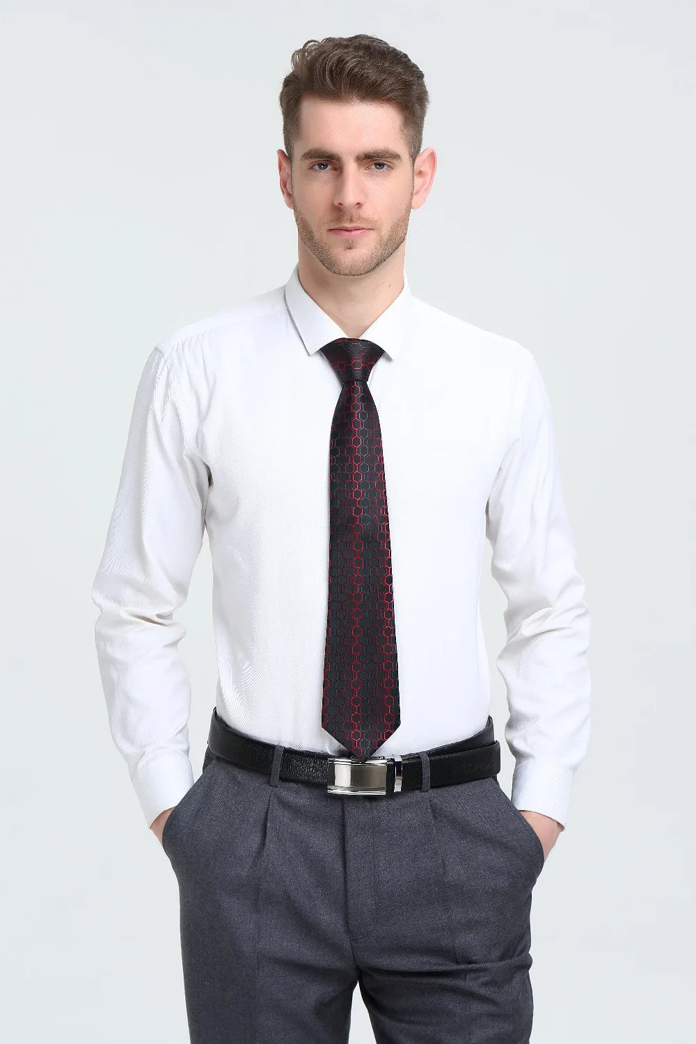 Luxury Designer Silk Tie Set for Men,  Necktie, Pocket Square & Cufflinks for Weddings, Business & Formal Events