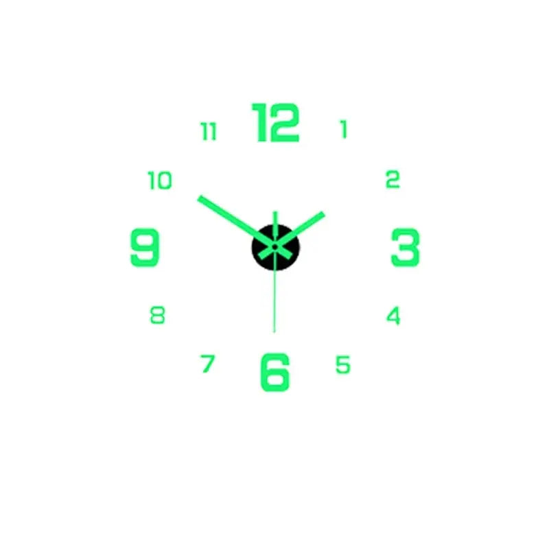 GlowTime DIY Luminous Silent Wall Clock