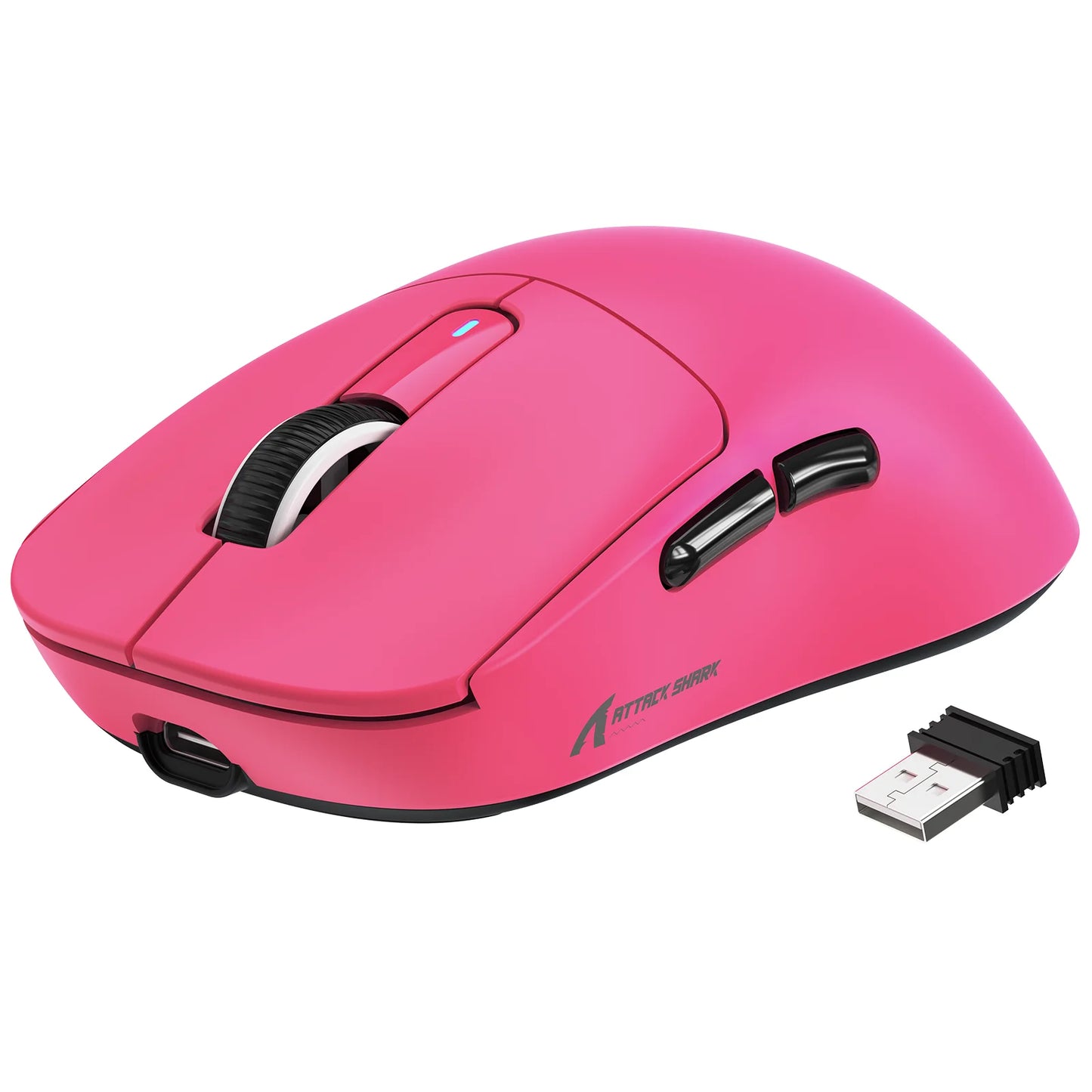 ATTACK SHARK X3 Ultra-Light Wireless Gaming Mouse, 49g Tri-Mode Bluetooth, 2.4GHz & USB-C Rechargeable Ergonomic Mouse for PC, Mac & Laptop