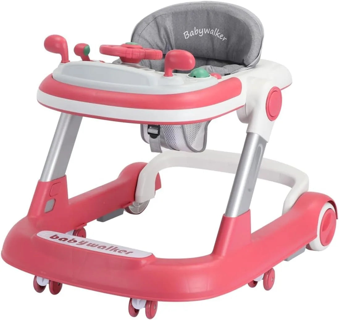 2 In 1 Baby Walker Removable Feeding Tray And Music Tray