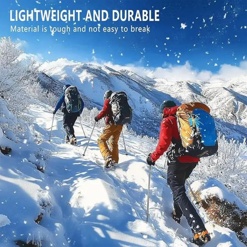 Heavy-Duty Modular Hiking Stick  Multi-Purpose Outdoor Trekking Pole with Accessories
