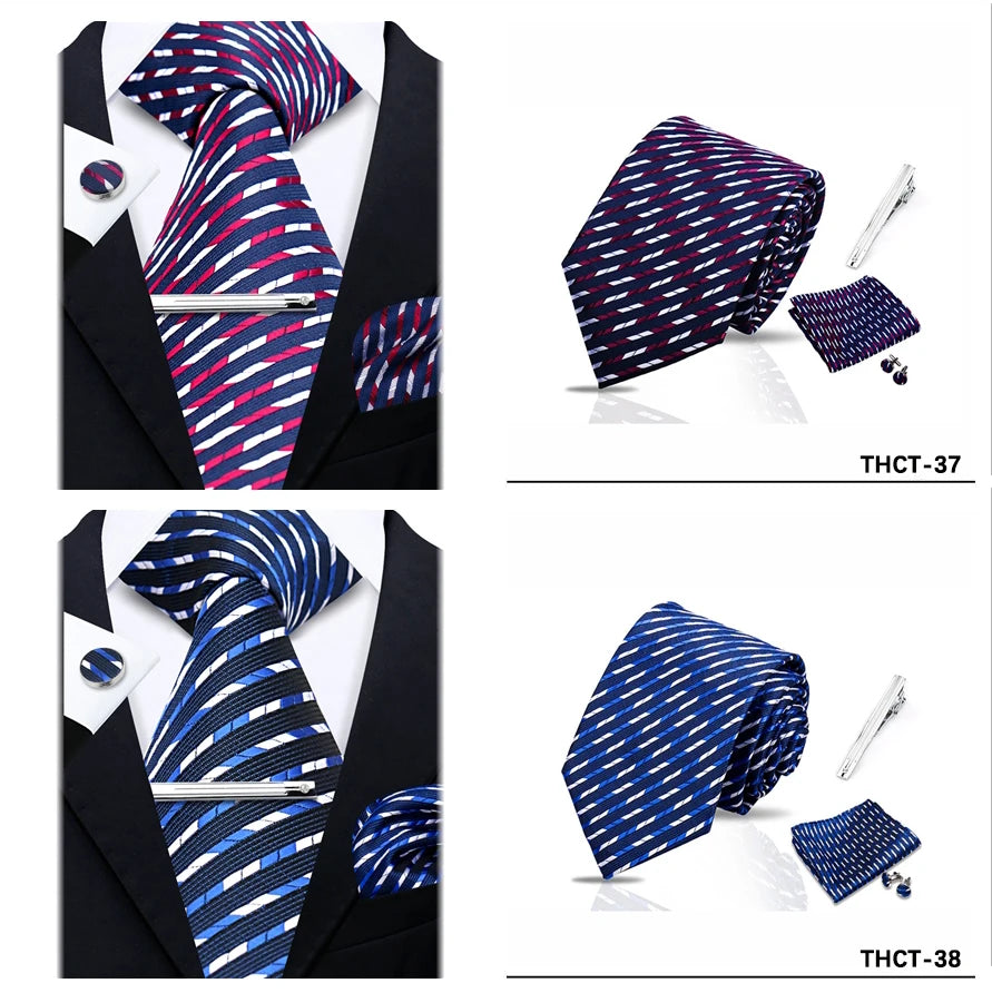 Men’s Luxury Paisley Silk Necktie.Elegant BusinessWedding & Formal Dress Tie for Men