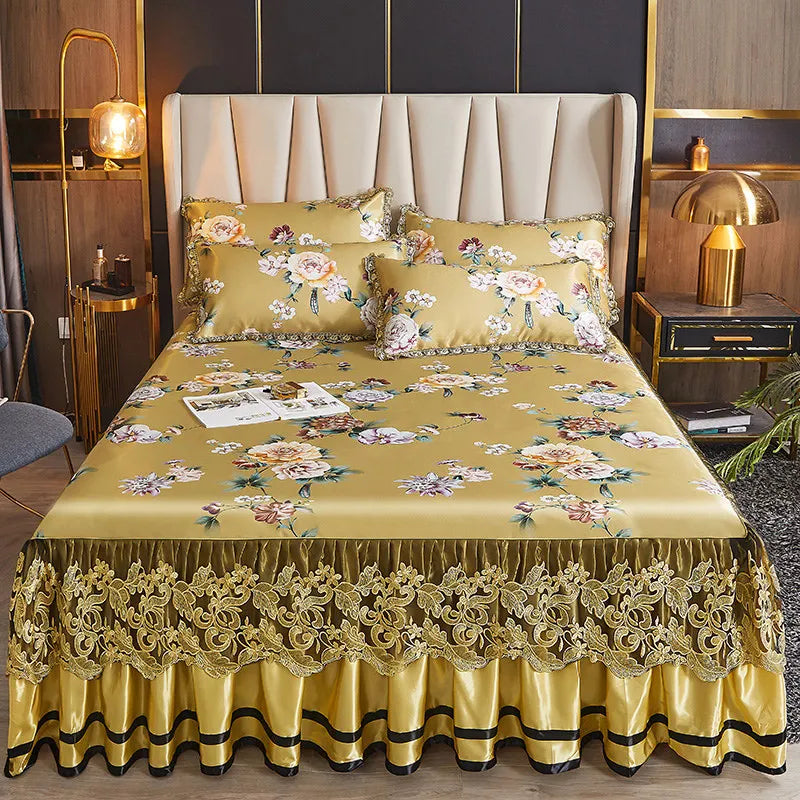 European Floral Summer Bedspread Set