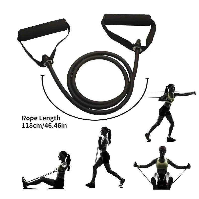 Resistance Bands Workout Set for Home Gym Strength Training and Full Body Exercise