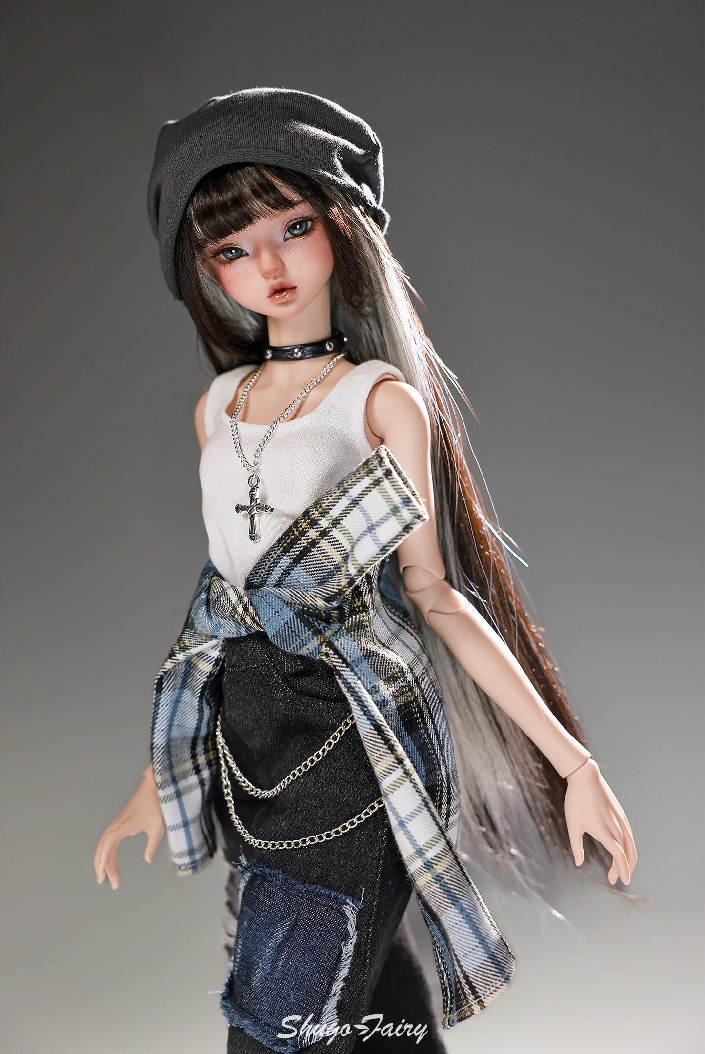 Lena F Bjd Doll 1/4 Bariy Body Lazy Pure Modern Street Daily Outfit Toys Korean Cool Music Producer Resin Shugafairy Full Set