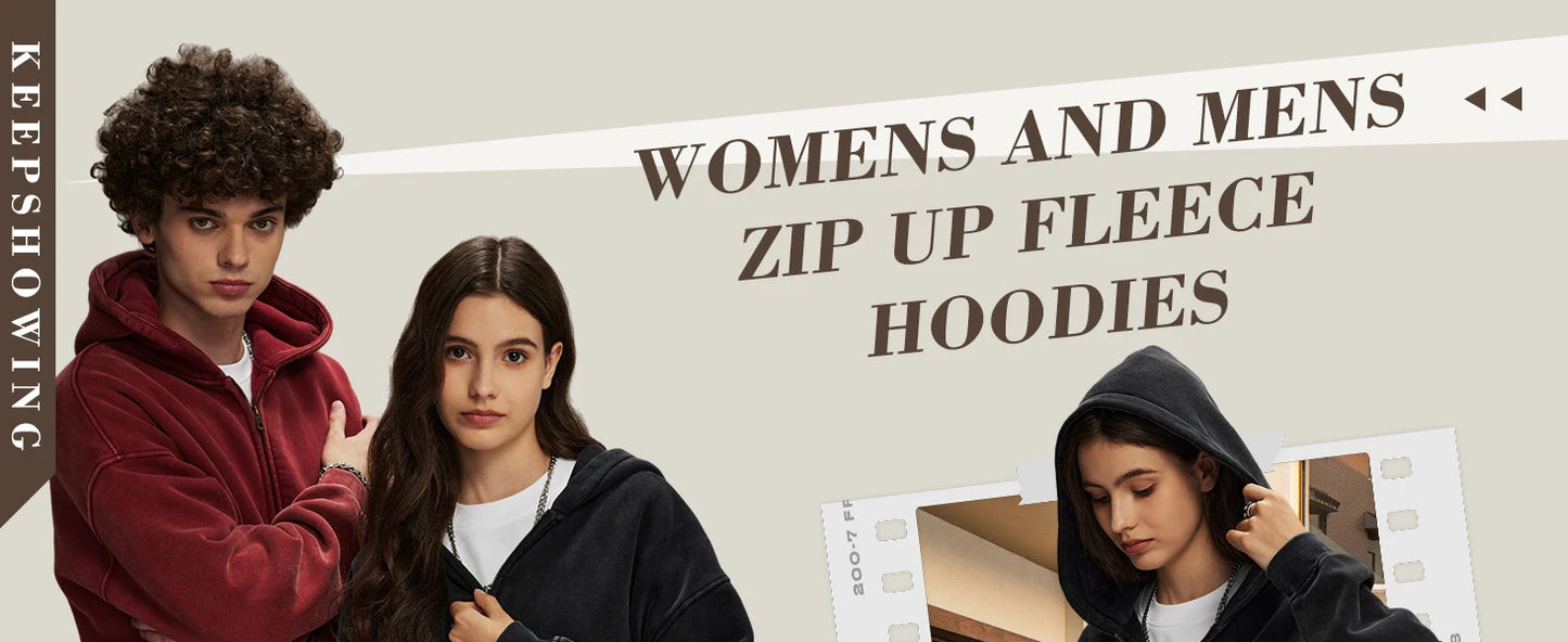 Oversized Zip Up Hoodie Jacket