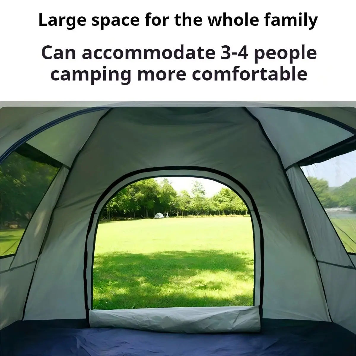 Outdoor Sunshade Camping Tent – Spacious Weather-Resistant Shelter for Camping, Beach & Outdoor Adventures