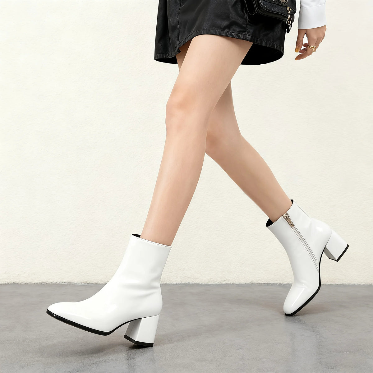 Women’s Pointed Toe Ankle Boots | Chunky Block Heel Booties