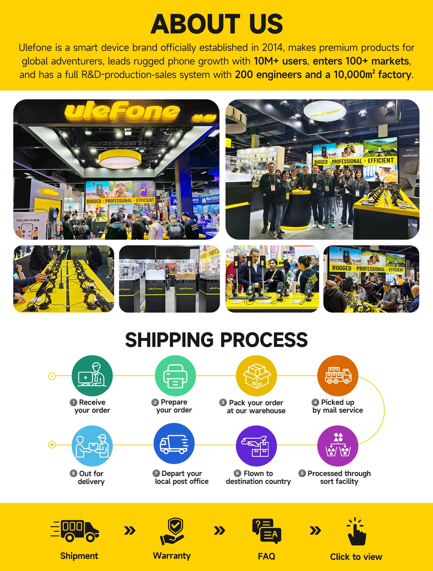 Ulefone Armor X16 Rugged Phone 10360mAh Battery Up to 12GB RAM 128GB ROM 120Hz 6.56" Night Camera NFC 4G Android 15 Smartphone