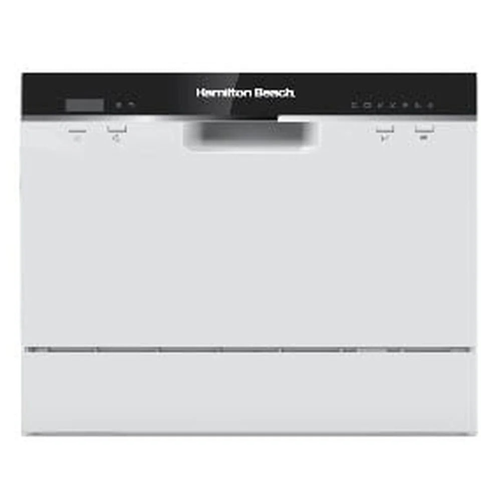 Compact Countertop Dishwasher with Electronic Controls 2 Programs Heavy Normal Small Kitchens Apartments RV Efficient Water