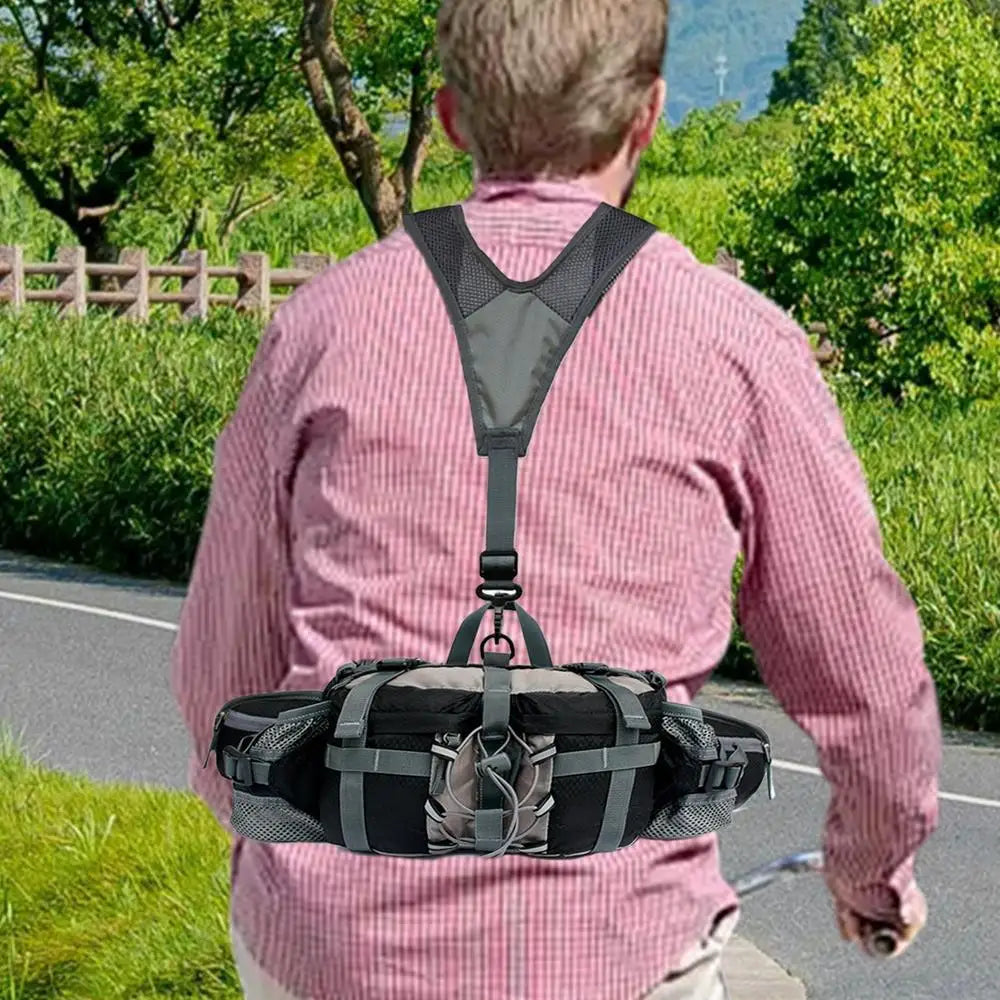 Hiking Hydration Waist Pack with Dual Water Bottle Holders